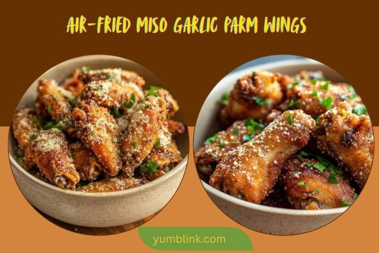 air-fried miso garlic parm wings
