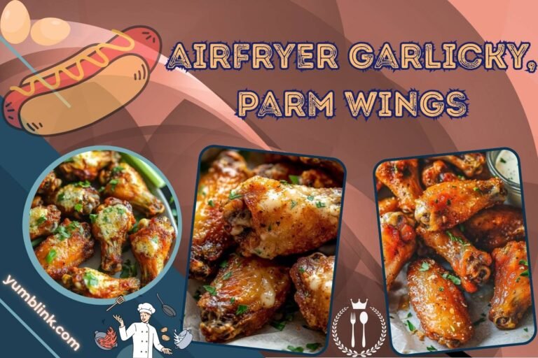 airfryer garlicky, parm wings