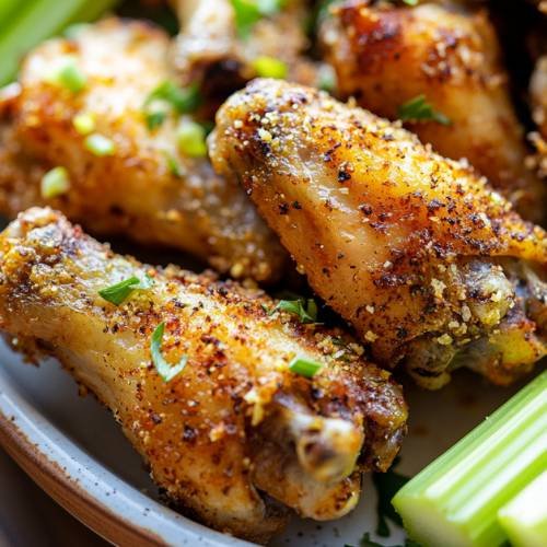 Airfryer Garlicky, Parm Wings