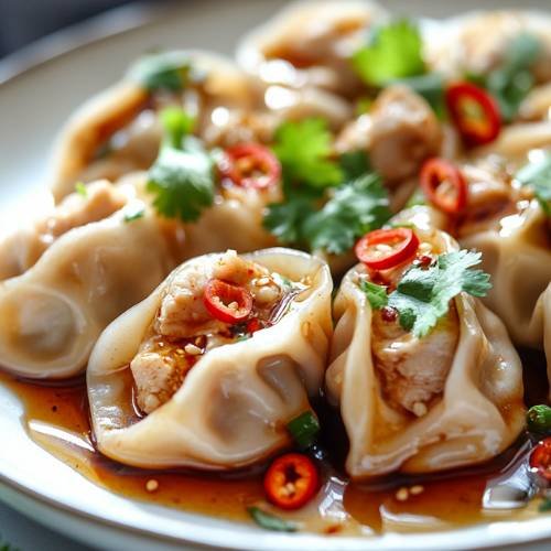 Chicken And Water Chestnut Dumplings