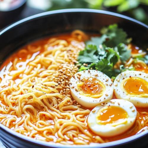Creamy Peanut Butter Gochujang Ramyun  A Fusion Feast for Your Taste Buds