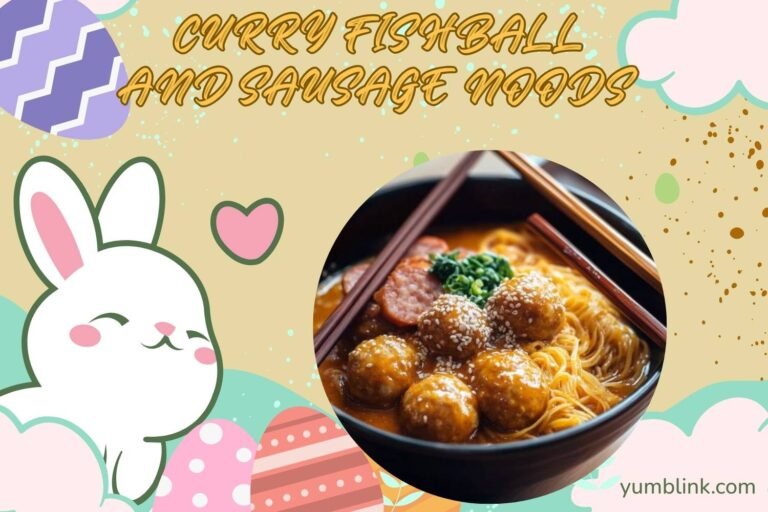 curry fishball and sausage noods
