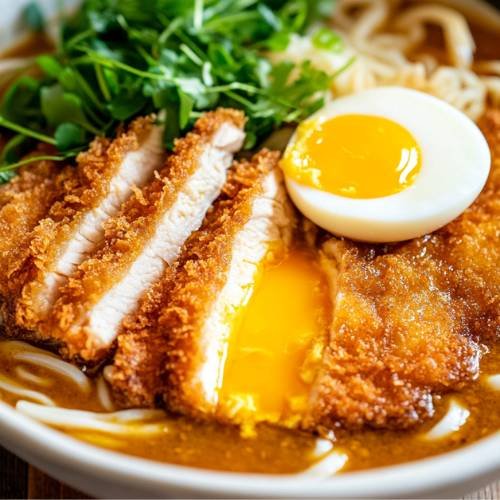 Curry Udon With Chicken Katsu
