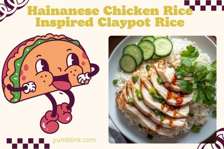 hainanese chicken rice inspired claypot rice