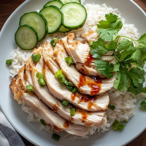 Hainanese Chicken Rice Inspired Claypot Rice