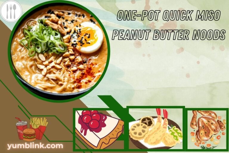 one-pot quick miso peanut butter noods