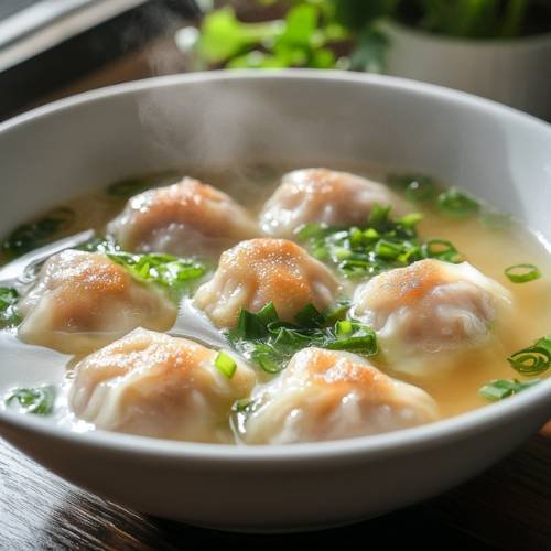 Chicken & Water Chestnut Dumps