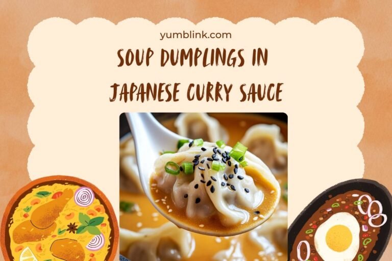 soup dumplings in japanese curry sauce