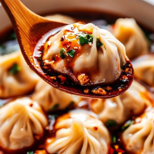 Soup Dumplings In Mapo Tofu Type Vibe Sauce