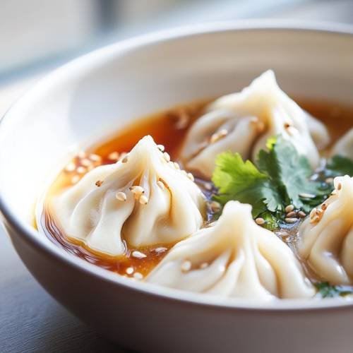 Soup Dumplings In Tantanmen Sauce