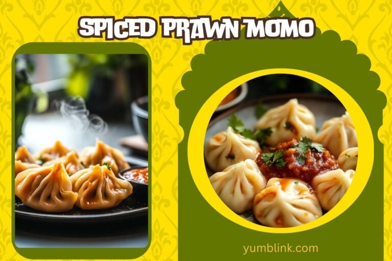 spiced prawn momo
