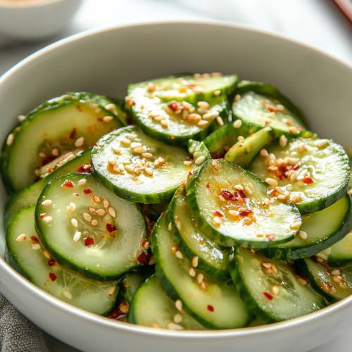 Spicy Addictive Cucumber Salad