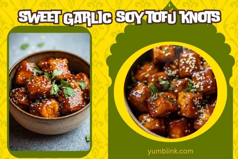 sweet garlic soy tofu knots