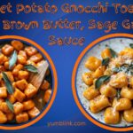 sweet potato gnocchi tossed in a brown butter, sage garlic sauce