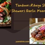 tandoori ribeye steak skewers garlic naan wrap