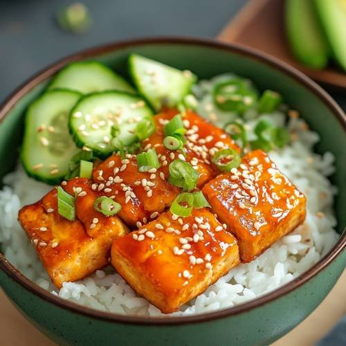 Tofu Salmon Bowl