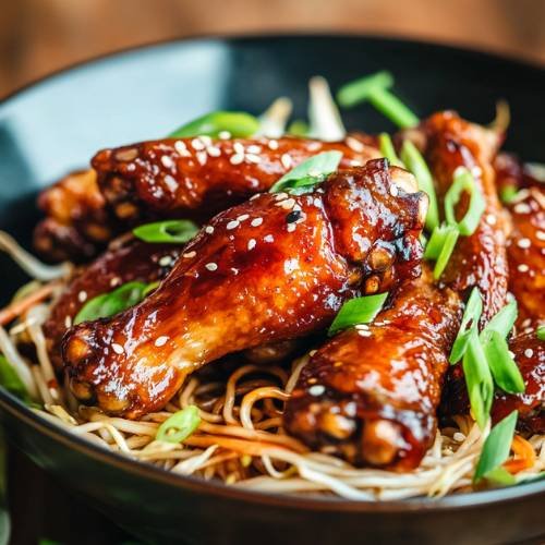 Claypot Soy Sauce Chicken Wings With Noodles