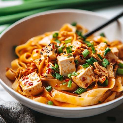 Mapo Tofu Noods With Chicken