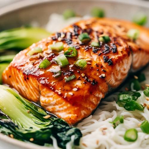 Miso Marinated Salmon With Nyumen