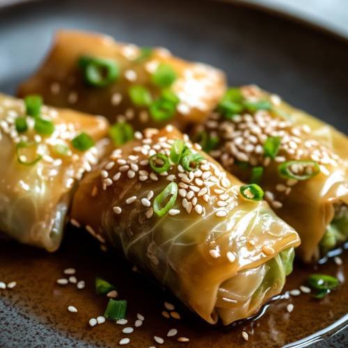 Pan Fried Cabbage Rollsssss