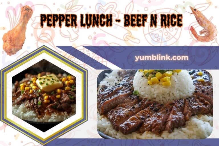 pepper lunch - beef n rice