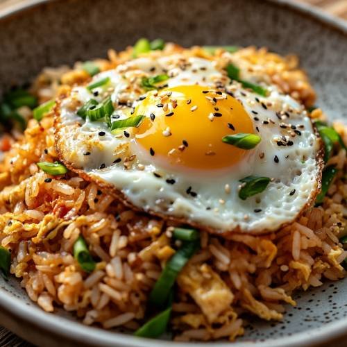 Ramen Fried Rice With Spam And Kimchi