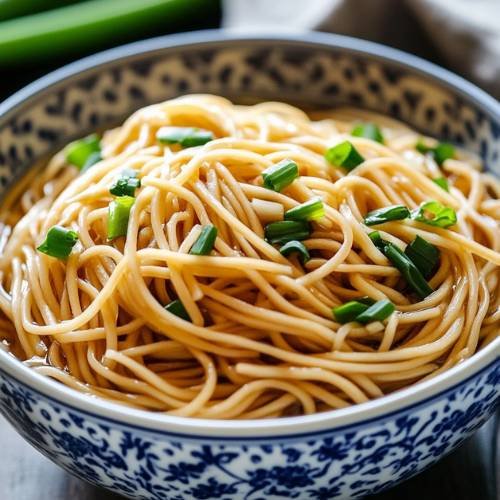 Shanghai Scallion Oil Noodles With Garlic