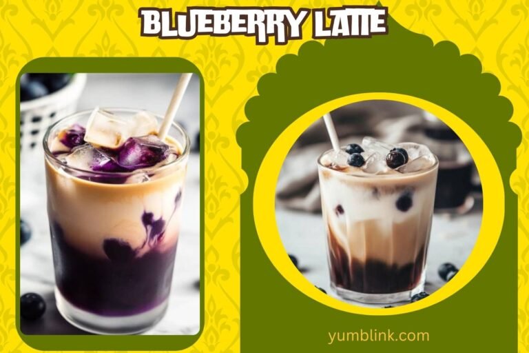 blueberry latte