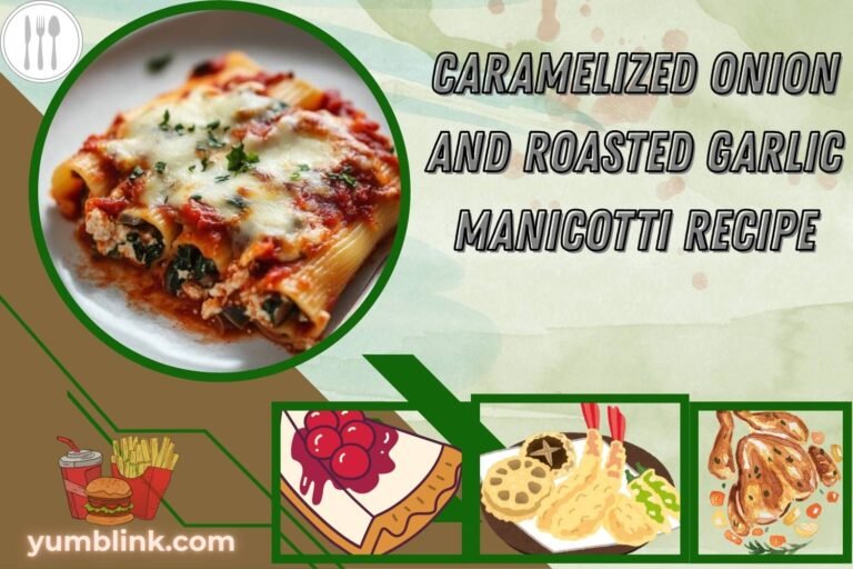 caramelized onion and roasted garlic manicotti recipe