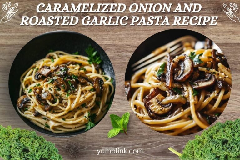 caramelized onion and roasted garlic pasta recipe
