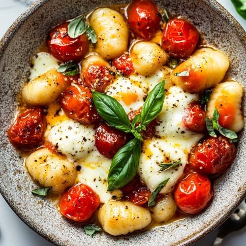 Crispy Caprese Gnocchi