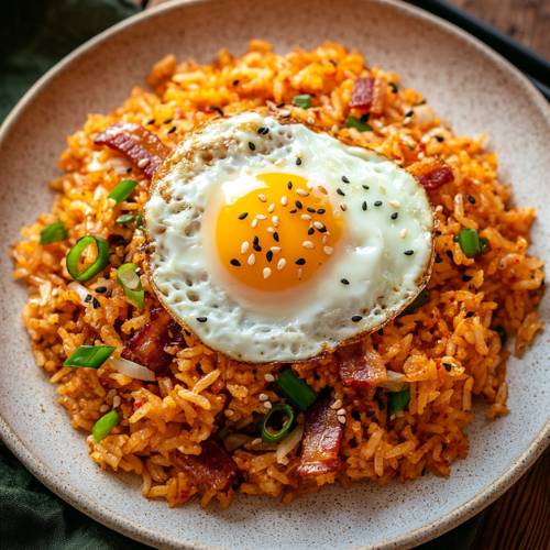 Kimchi And Bacon Fried Rice