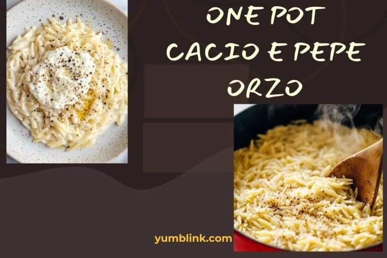 one pot cacio e pepe orzo
