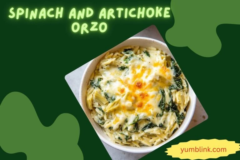 spinach and artichoke orzo