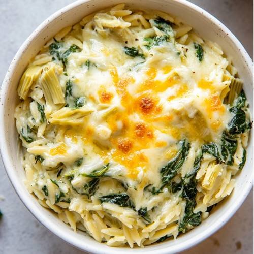 Spinach And Artichoke Orzo