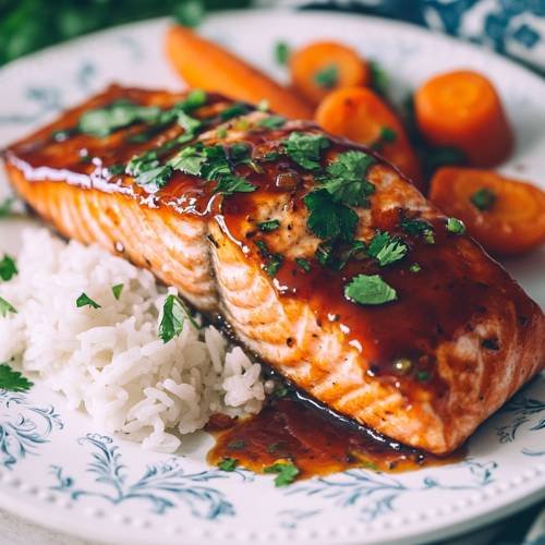 Sweet And Spicy Pan Fried Salmon
