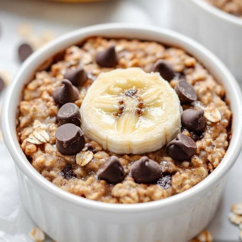 Banana Bread Baked Oatmeal
