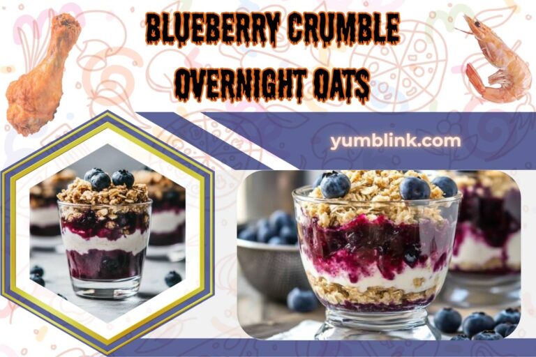 blueberry crumble overnight oats