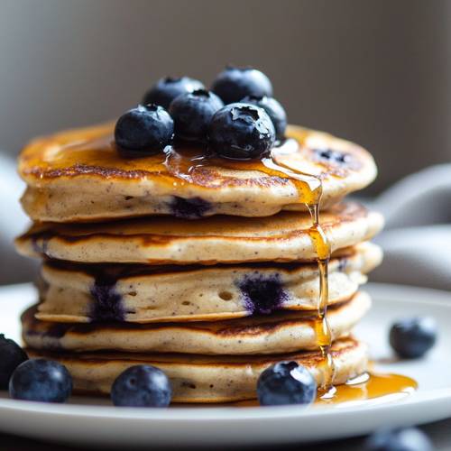 Blueberry Protein Pancakes