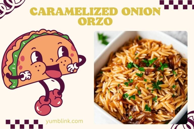 caramelized onion orzo