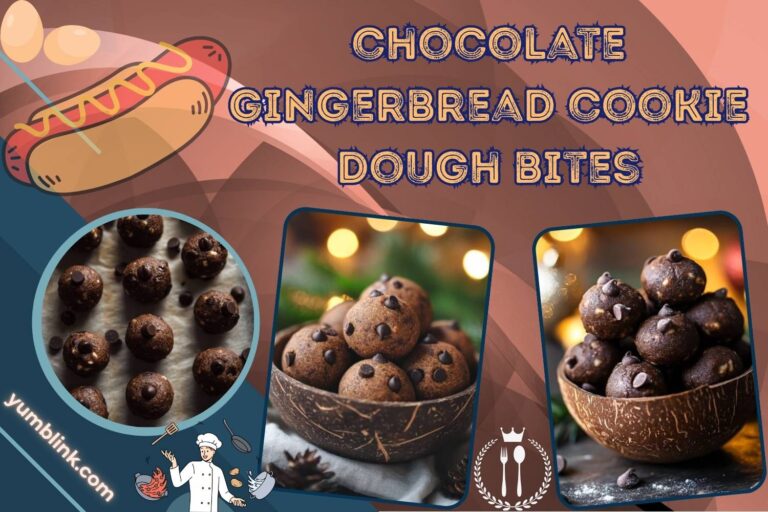 chocolate gingerbread cookie dough bites