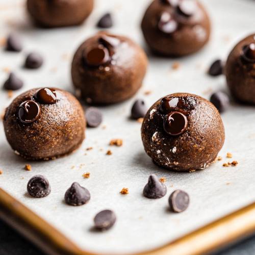 Chocolate Gingerbread Cookie Dough Bites