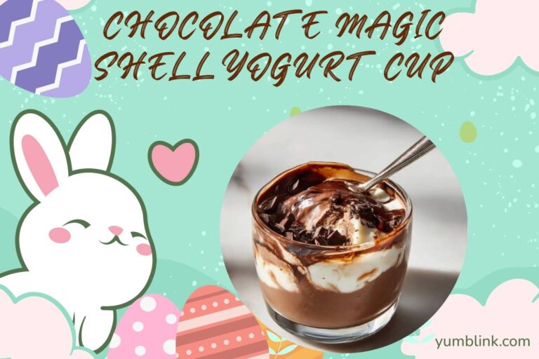 chocolate magic shell yogurt cup
