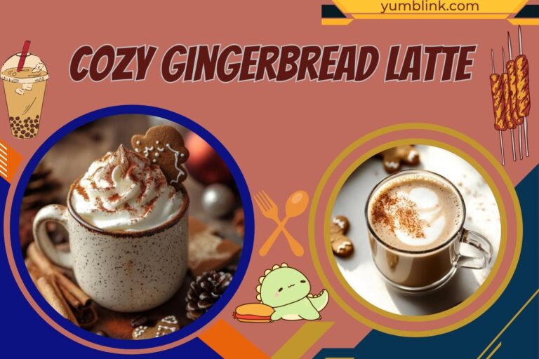 cozy gingerbread latte
