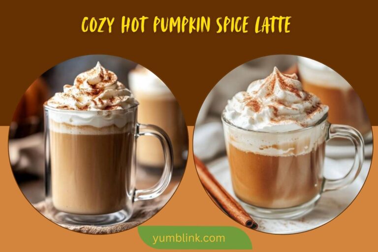 cozy hot pumpkin spice latte