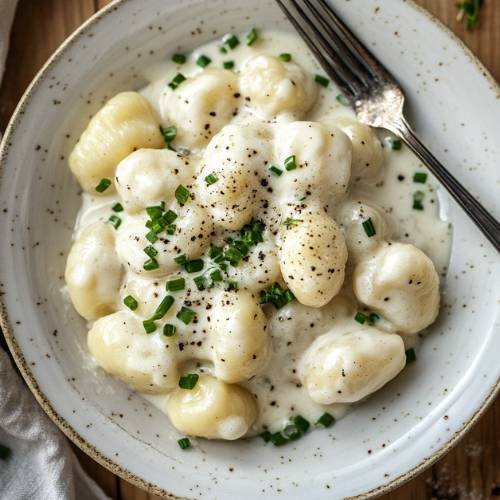 Cracked Black Pepper Boursin Gnocchi