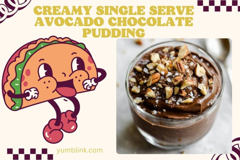 creamy single serve avocado chocolate pudding