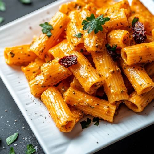 Creamy Sun Dried Tomato Pesto Pasta