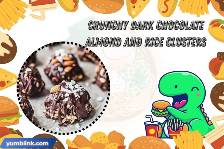crunchy dark chocolate almond and rice clusters