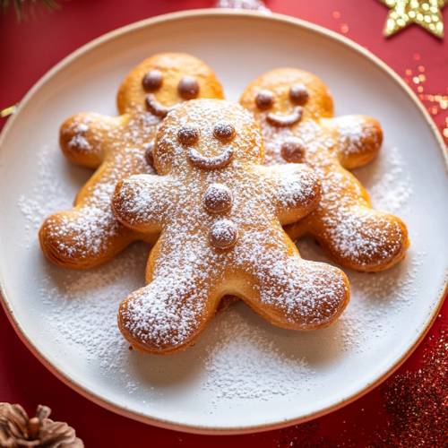 Gingerbread Men Puff Pastry